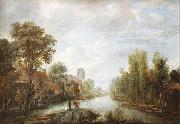 Aert van der Neer, Landscape with waterway